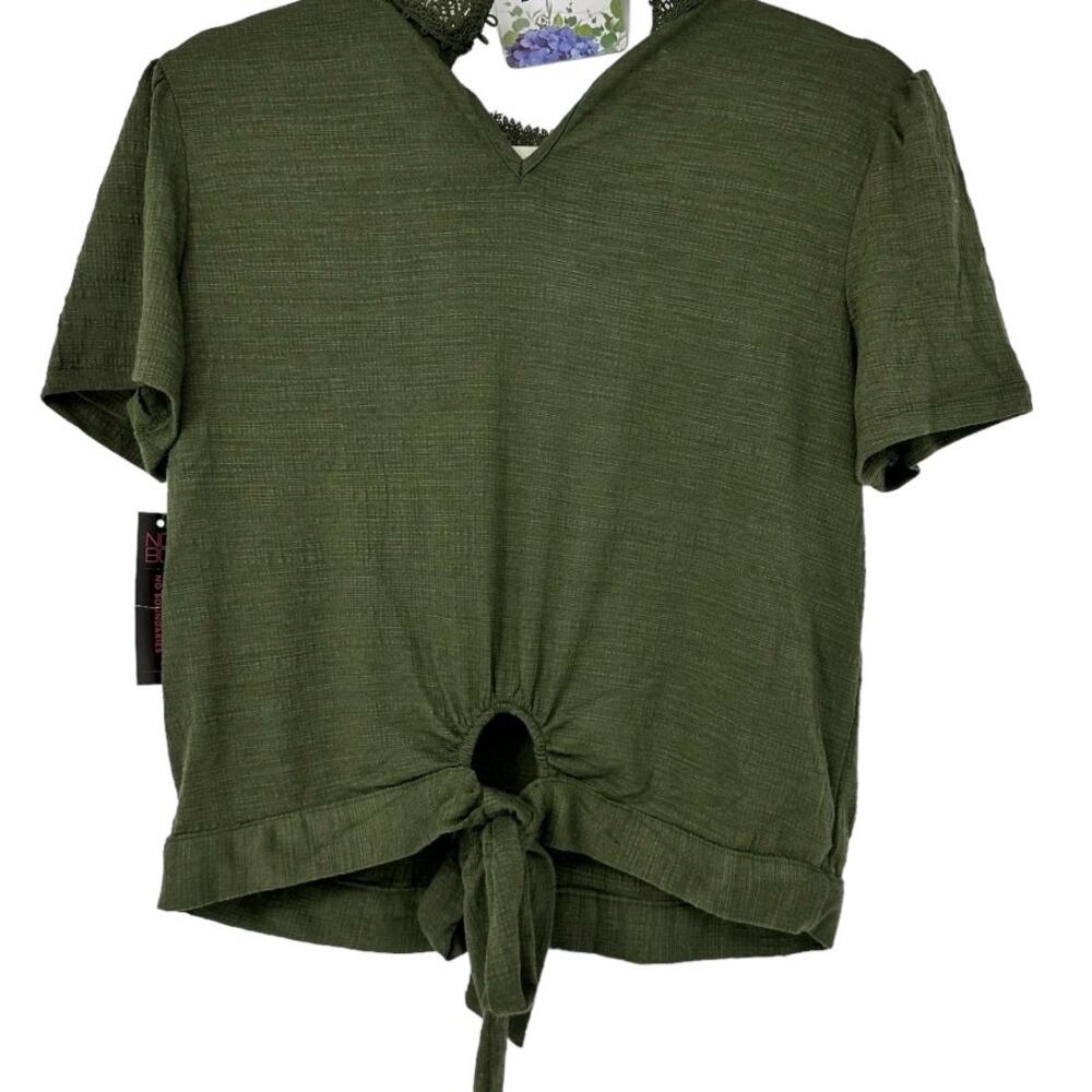 No Boundaries Green Top Medium 7/9 - Picture 2 of 5